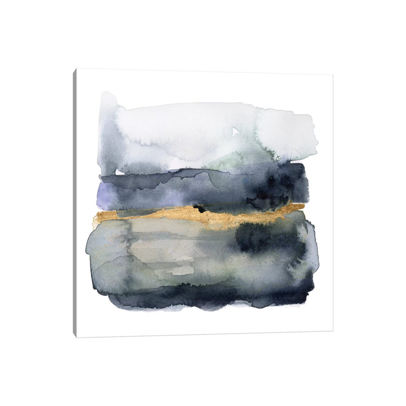 Golden Indigo I by Victoria Borges - Wrapped Canvas Gallery-Wrapped Canvas Giclée, 45.72 cm H x 45.72 cm W x 1.91 cm D