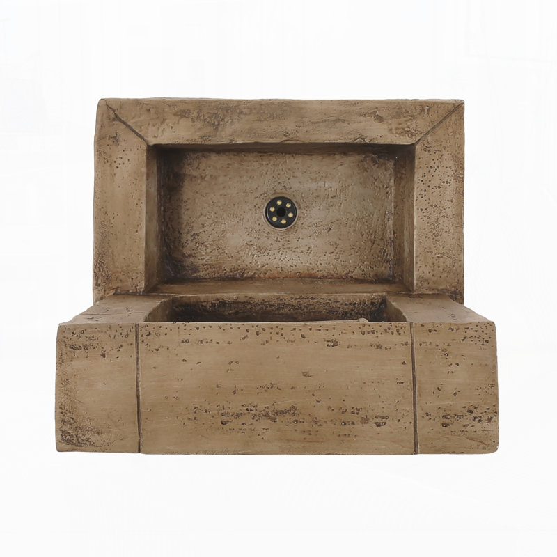 Hand Crafted Weather Resistant Floor Fountain With Light