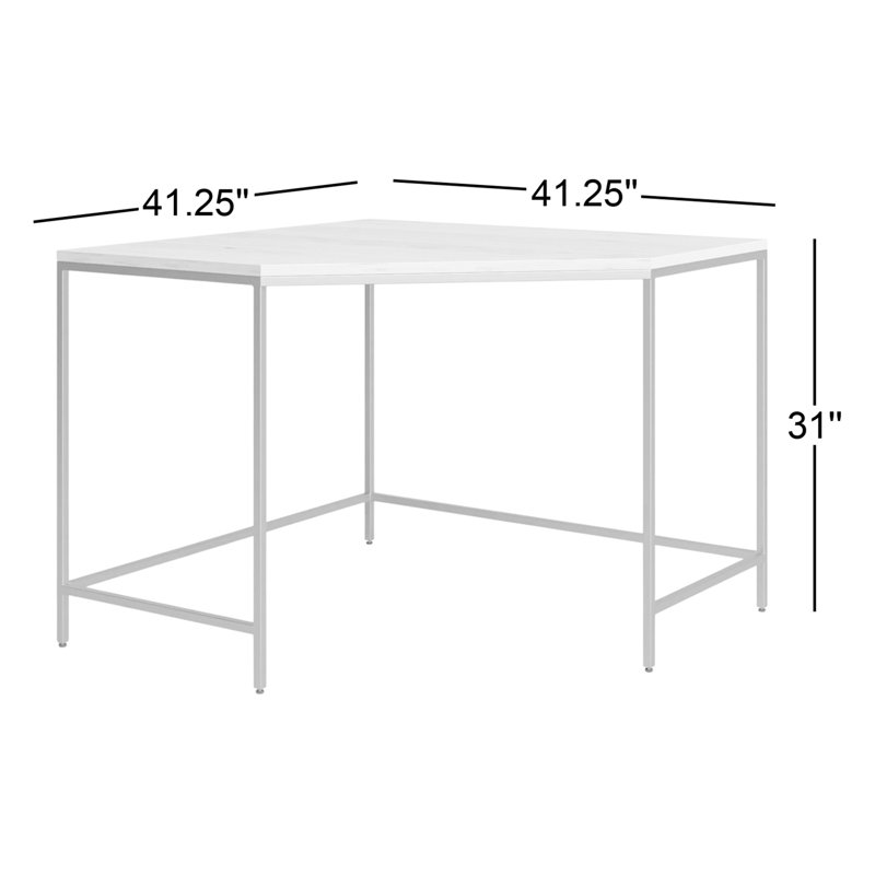 Ehme Solid Wood Writing Desk, Dove Poplar