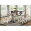 Ensemble de 2 chaises pivotantes à hauteur de comptoir en bois d'hévéa durable avec rotation à 360 degrés pour la cuisine et la salle à manger-1573785848