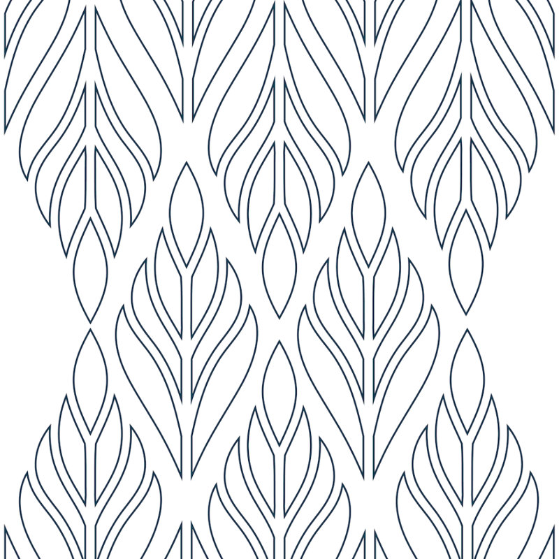 Rouleau de papier peint autocollant Deco Palm L 10 pi x l 24 po, Non encollé, Sapphire Blue, Faux Grasscloth