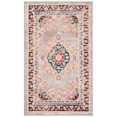 Felty Oriental Orange Area Rug