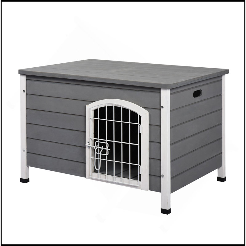 Cage à chien 31 po en forme de L avec cage pour chien