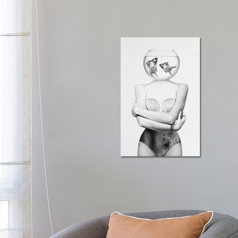 Pisces by Jenny Rome - Print on Canvas, 66.04 cm H x 45.72 cm W x 1.91 cm D, Wrapped Canvas