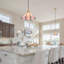 Mini luminaire suspendu en verre Modern Tiffany