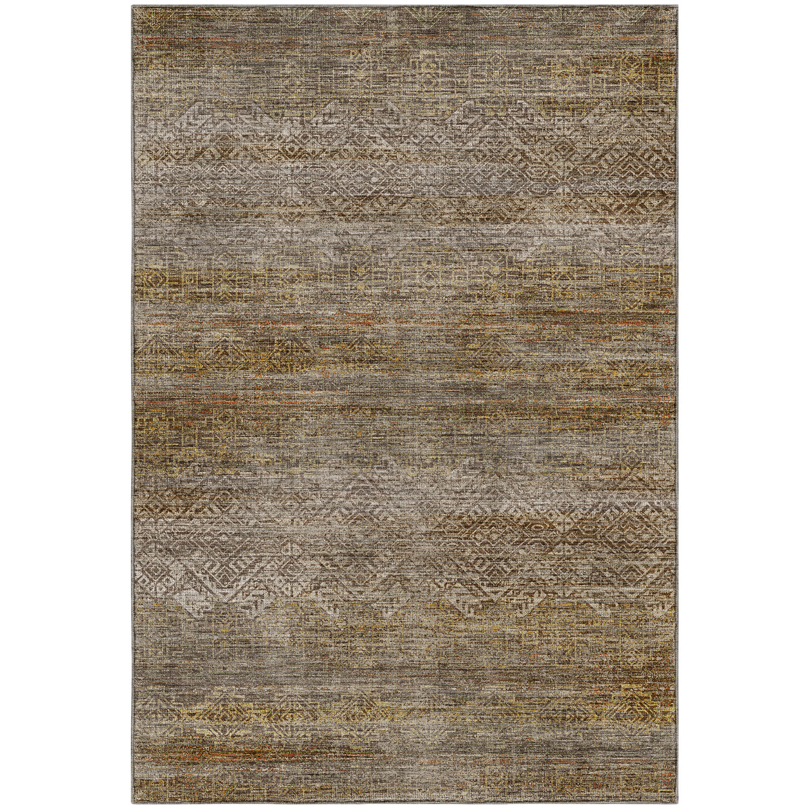 Premium Machine Washable Tirico Casual Rug, Taupe, 8' x 10'