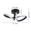 Aluminium LED Semi Flush Mount