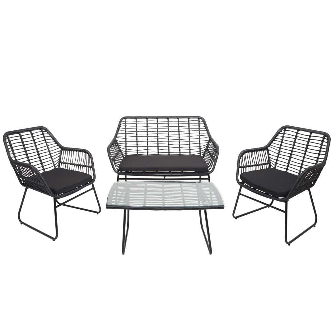 4-Sitzer-Lounge-Set Esbon mit Kissen