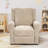 Pismo Modern Chenille Swivel Rocker Recliner with Dual Positions-120922568
