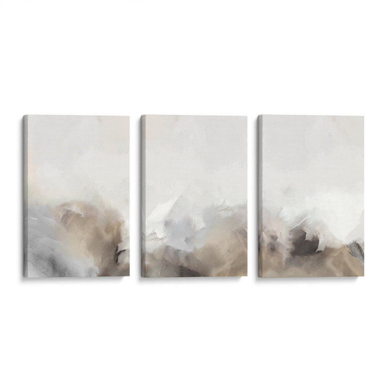 Jaevier sur toile 3 pièces, H 12 po x l 24 po x P 1,25 po