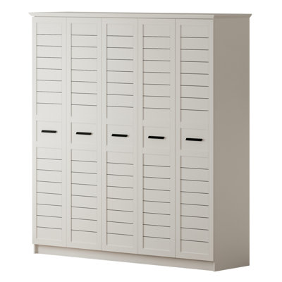 Santos 5 Door Manufactured Wood Wardrobe