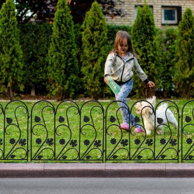 Corinth 62cm H x 59cm W Metal Fence Panels Included