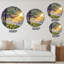 Dawn Sunshine Light By The River - Horloge murale-73145736