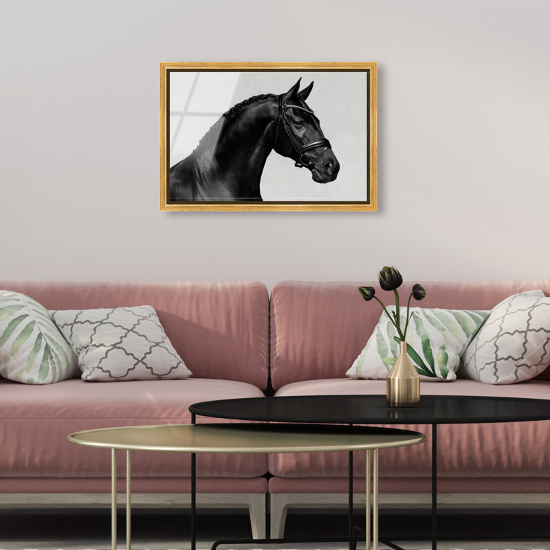 Midnight Majesty I Print, 11"H x 16"W, Gold Floater Frame