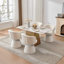Tabouret de bar pivotant à 360 ° à hauteur réglable, chaise de salle à manger ronde rembourrée en chenille moderne, fauteuil de meuble-lavabo ergonomique pour chambre à coucher, îlot de cuisine et pub, paquet simple, couleur crème et beige