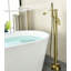 Robinet de baignoire autoportant à fixation au sol avec douche à main-128509622