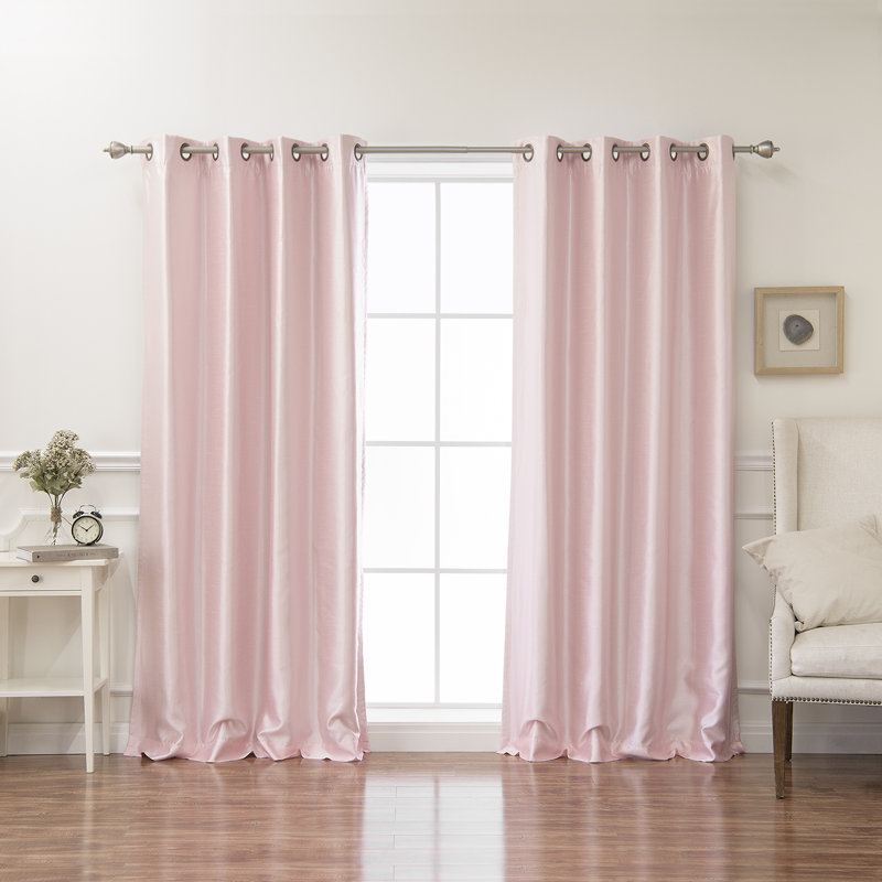 Julianni Blackout Curtain Pair, Black, 52" W x  84" H