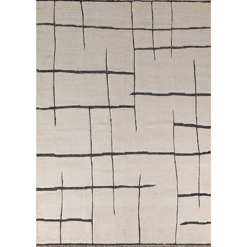 Tapis marocain moderne aux tons de terre 8 x 10