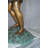 Bronze Standing Boy Fishing Fountain Bronze Statue -  Size: 58"L x 25"W x 72"H.