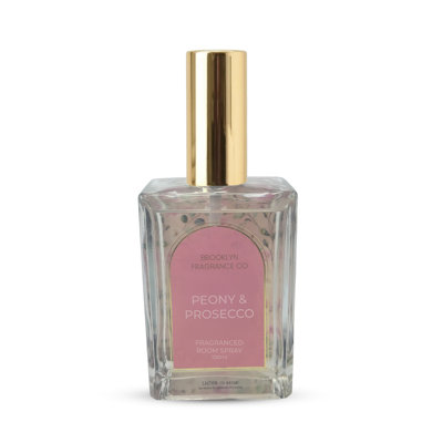 Brooklyn Fragrance Co. Arches Room Spray – Premium Peony & Prosecco Floral Scent - Long Lasting Fragrance For Home, Office Or Bathroom – Air Freshener Rectangle Spray Bottle – 100 Ml