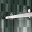 Porte de douche Bypass au fini nickel brossé - verre trempé de 5/16 po, mouvement fluide, fuite de nickel en verre, installation facile, salle de bain