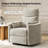 Anneisha Modern Swivel Rocker Power Recliner with Moveable Pillows-49859760