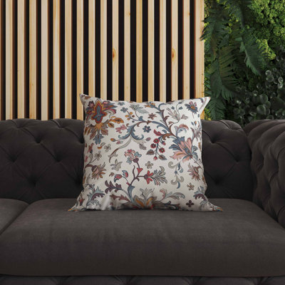 Coussin floral intérieur / extérieur Naqash
