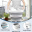 Panier à linge pliable pliable avec poignées confortables, conception escamotable et compacte, rangement en plastique respirant et durable
