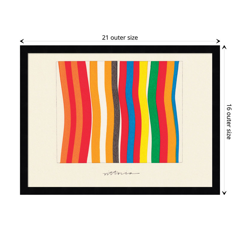 I'm Parallel To Myself by Amber Vittoria, 16" H x 21" W x 1" D, Black