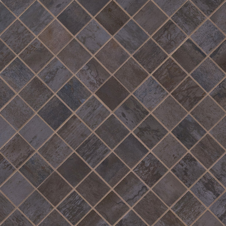 12" x 12" Matte Porcelain Mesh-Mounted Mosaic Wall & Floor Tile