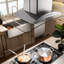 StainlessGlass 30" 400 CFM Convertible Island Range Hood in Brushed 430 Stainless Steel