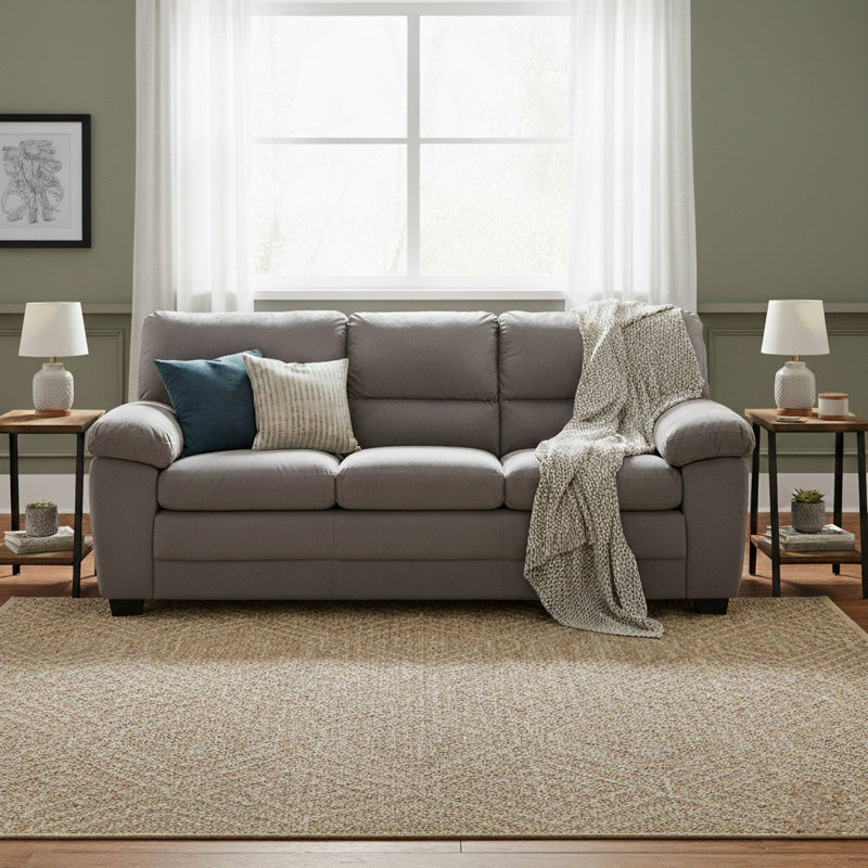 Abrem Velvet Sofa, Dark Gray