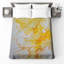Couvre-lit matelassé jaune et orange-126077980
