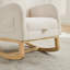 Chaise berçante rembourrée avec repose-pieds Lace Boucle-1353471798