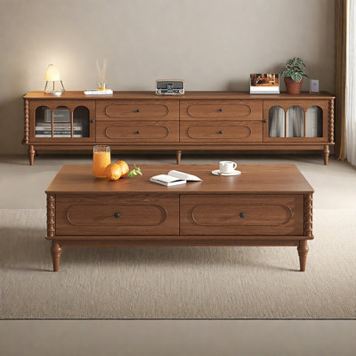 Combinaison meuble télé et table basse American