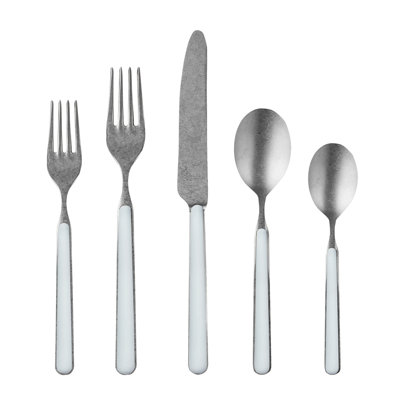 Fantasia Pewter Flatware Set - Light Blue