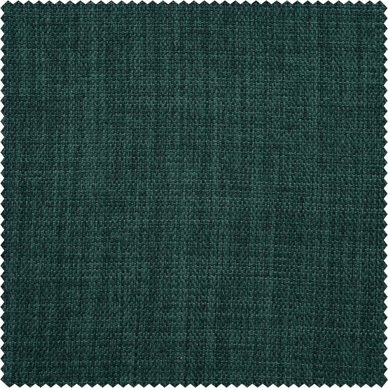 Ottis Faux Linen Room Darkening Curtain Panel, Focal Green, 50" W x 84" L