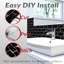 Dosseret Peel & Stick, (8) couvertures de draps 12 pi x 12 po, 8 pieds carrés, carrelage métro-112685509