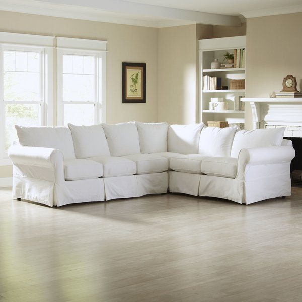 Friedman 115" W 2-Piece Upholstered Sectional with Foam and Down Blend Cushions, Cruise Adrift, Right Hand Facing
