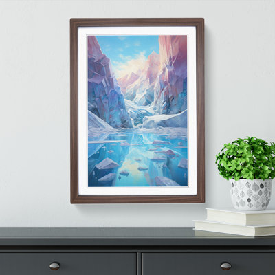 Glacier Futurism - Framed Print