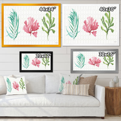 «Mixed Botanical Green Leaves II», reproduction d'art