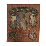 Hand-Knotted High-Quality Red/Green/Beige Area Rug