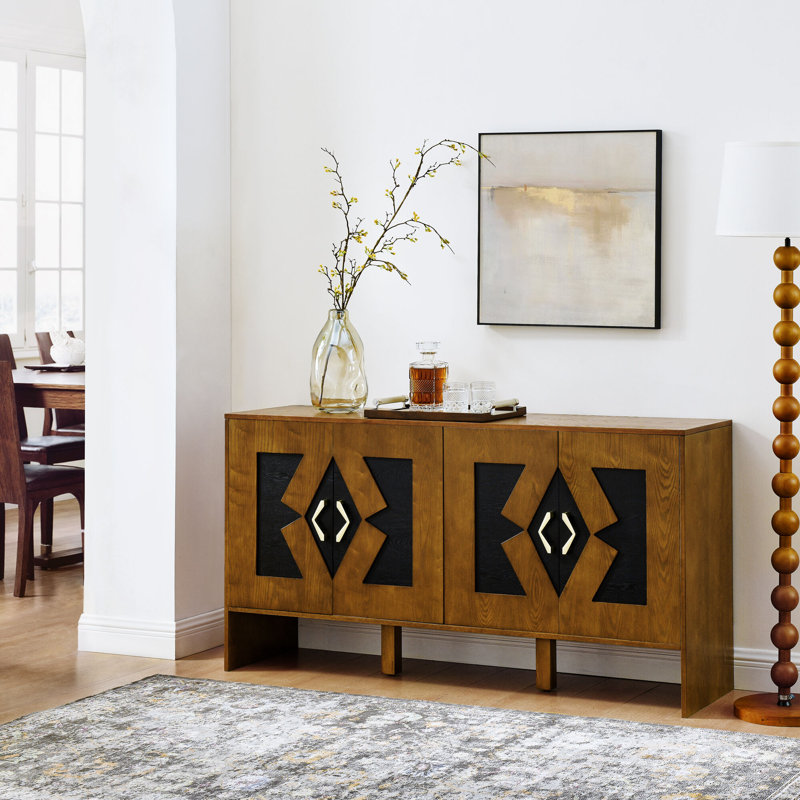 Armoire moderne 60 po avec rangement Christman, Brun
