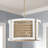 4 - Light Dimmable Drum Chandelier