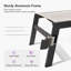 Structure d'extérieur surdimensionnée en aluminium pour chaise longue de piscine avec table d'appoint et roues-1454203797