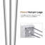 47" Rectangular Dining Table with Silver Hairpin Legs