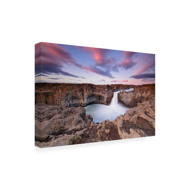 Bolog Luigi Ruoppolo Aa?Ldeyjarfoss Canvas Art, 22" H x 32" W