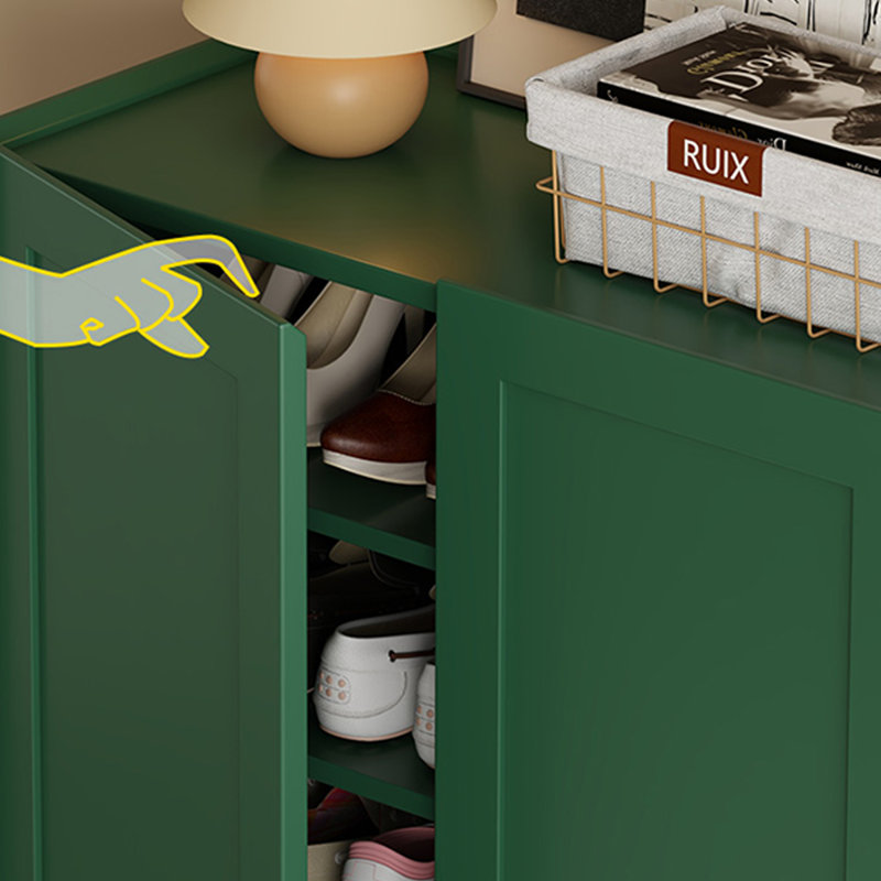Green Solid wood Shoe Storage