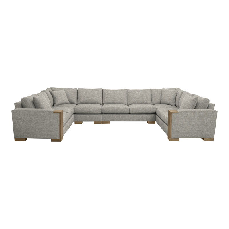 Abingdon By Michael Weiss Upholstered Sectional Symmetrical, Tarbee Pebble, Hampton