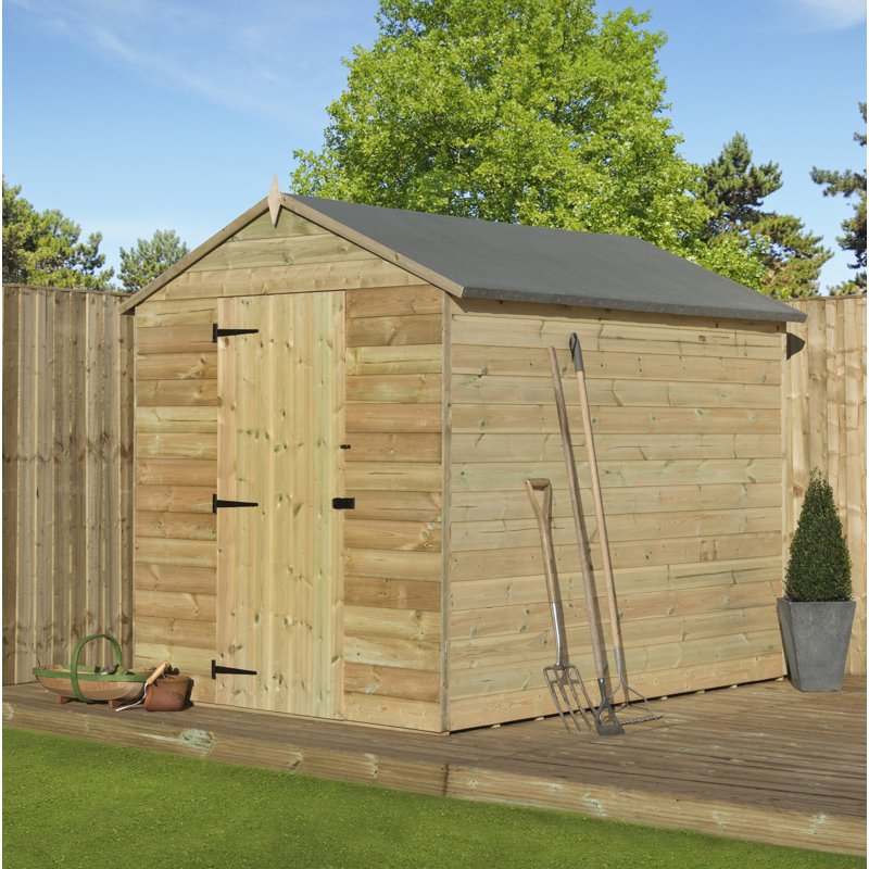 Premier Apex Shiplap Wooden Shed, 5ft. W x 7ft. D